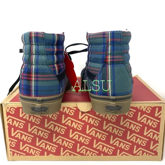 💖MEGA SALE💖VANS SK8-HI Reissue Tartan Canvas Shoes Women’s Size 5 VN0A2XSBU5R