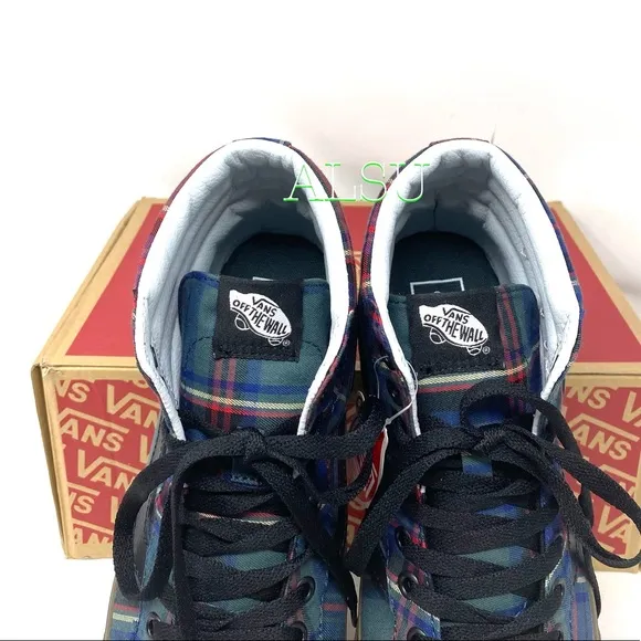 💖MEGA SALE💖VANS SK8-HI Reissue Tartan Canvas Shoes Women’s Size 5 VN0A2XSBU5R