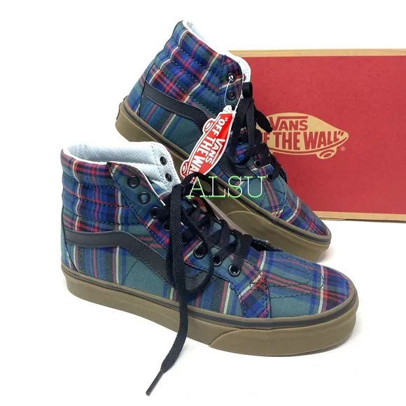 💖MEGA SALE💖VANS SK8-HI Reissue Tartan Canvas Shoes Women’s Size 5 VN0A2XSBU5R
