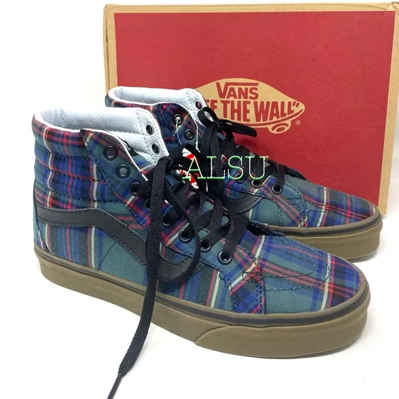 💖MEGA SALE💖VANS SK8-HI Reissue Tartan Canvas Shoes Women’s Size 5 VN0A2XSBU5R