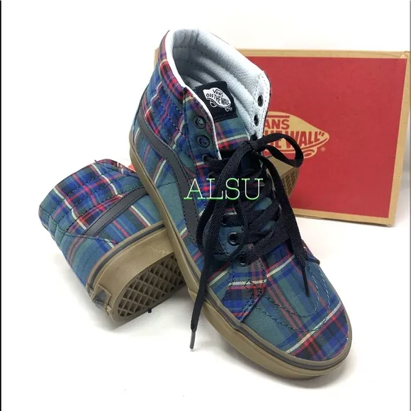 💖MEGA SALE💖VANS SK8-HI Reissue Tartan Canvas Shoes Women’s Size 5 VN0A2XSBU5R