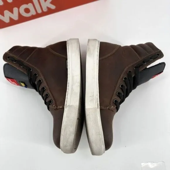 Mellow Walk Jessica Womens High Top Leather Work Safety Shoes Brown Size 5.5
