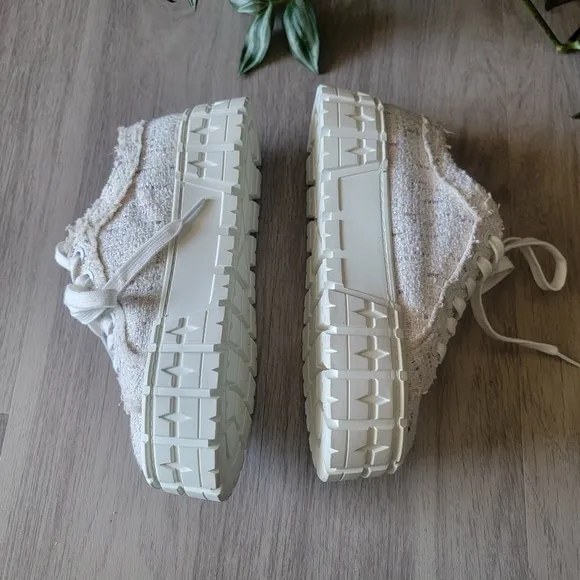 Memorial Day Sale🇺🇸 Tweed White Shoes Size 7