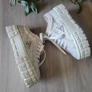 Memorial Day Sale🇺🇸 Tweed White Shoes Size 7