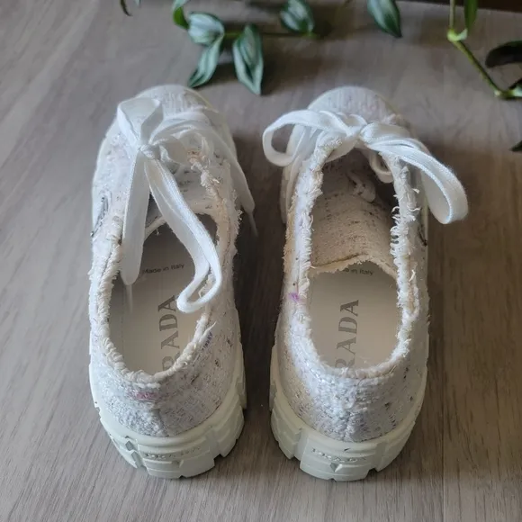 Memorial Day Sale🇺🇸 Tweed White Shoes Size 7
