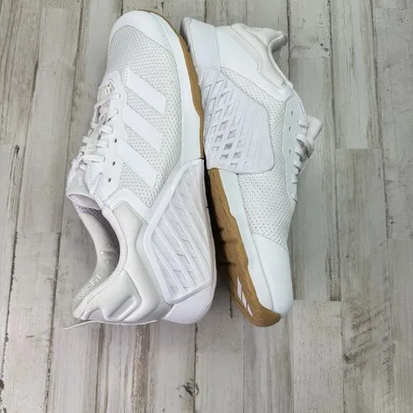 Men Adidas Dropset 3 Trainer Shoes Sneakers Size 17 White Gum ID8628 Training