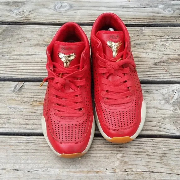 Men Nike Kobe 10 Mid EXT University Red Basketball Shoes Sneakers