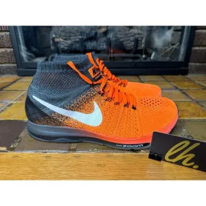 Mens 8.5 Nike Air Zoom All Out Flyknit Total Orange 2016 Running Shoes 844134800