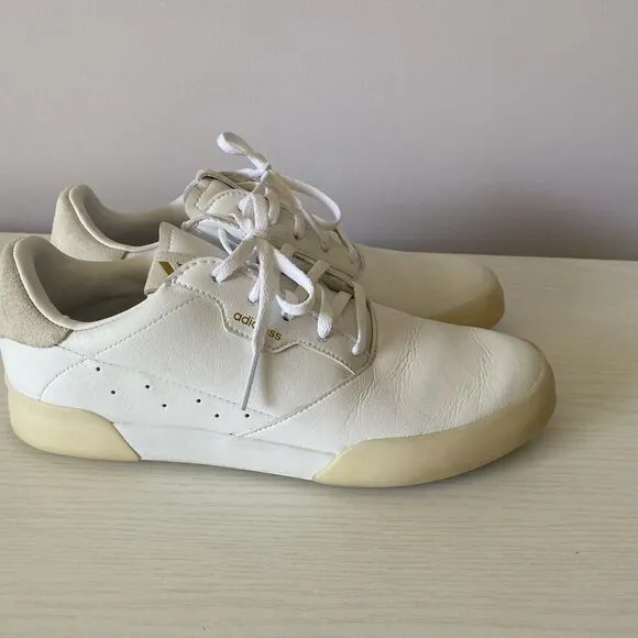 mens Adidas Adicross golf shoes sneakers white size 6.5