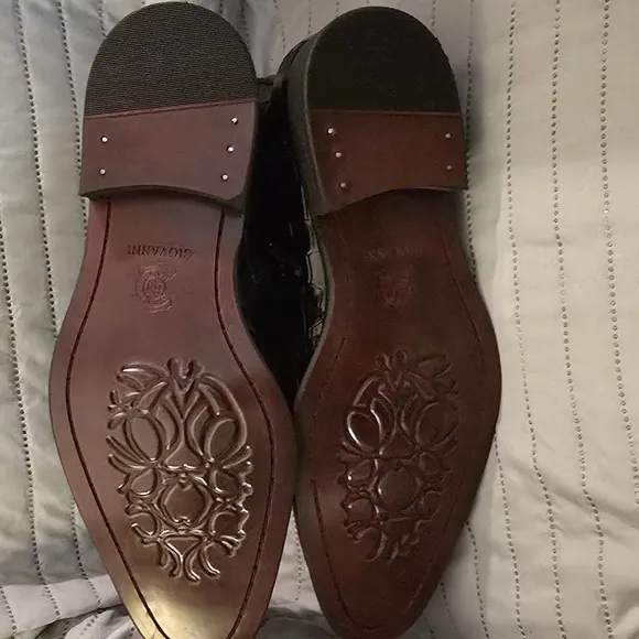 Men's Black Crocodile Pattern Shoes