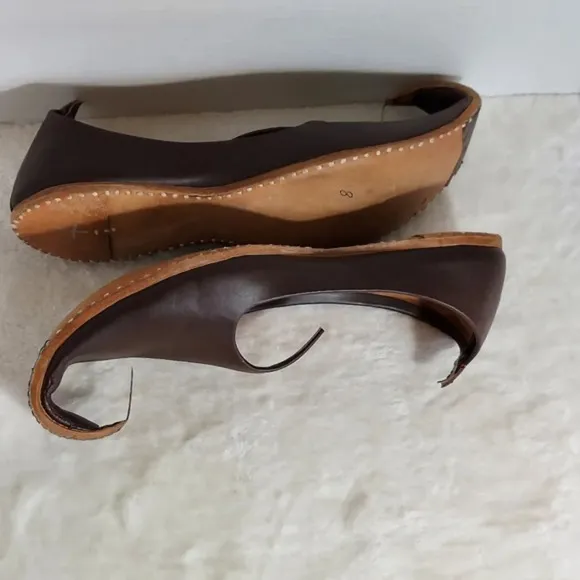 Men's Brown All Leather Handmade‎ Punjabi Jutti Shoes