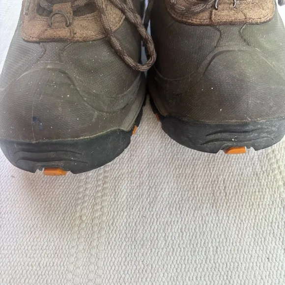 Mens Brown Columbia Waterproof Omni Heat 200 Gram Insulated Boots SZ 11 Techlite