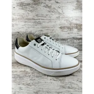 Mens' Cole Haan GrandPro Topspin Optic White Leather Sneaker Sz 11M