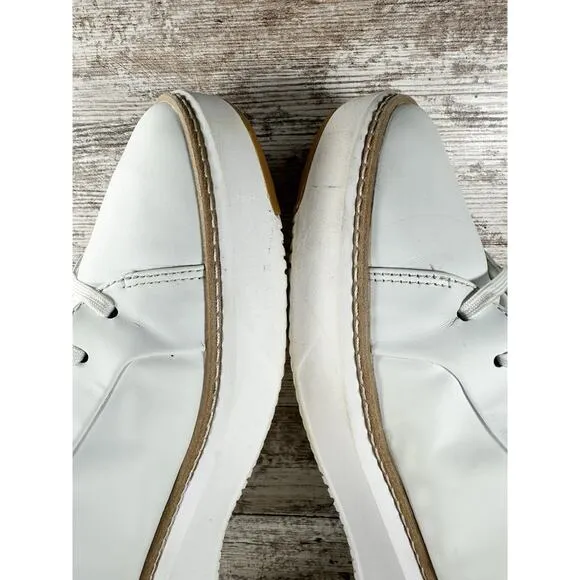 Mens' Cole Haan GrandPro Topspin Optic White Leather Sneaker Sz 11M