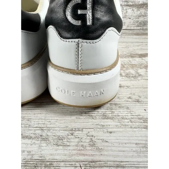 Mens' Cole Haan GrandPro Topspin Optic White Leather Sneaker Sz 11M