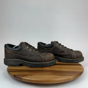 Mens Dr Martens Gunby Brown Leather Industrial Steel Toe Work Shoes Size 12 D