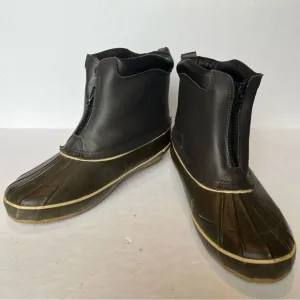 Men's Haband Ice House Boots Leather/Rubber With Steel Shank Brown Size 13EEE