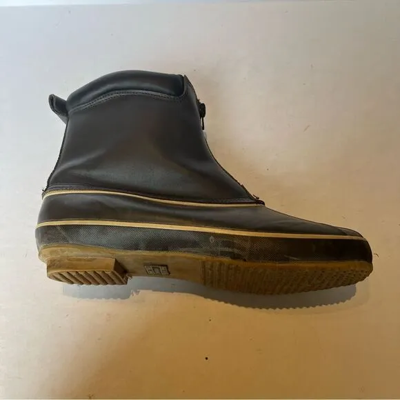 Men's Haband Ice House Boots Leather/Rubber With Steel Shank Brown Size 13EEE