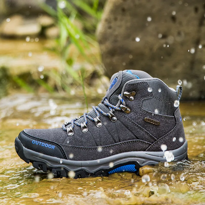 Men's Mid-Top Waterproof Non-Slip Hiking Shoes 4.5