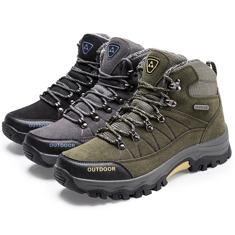 Men's Mid-Top Waterproof Non-Slip Hiking Shoes 4.5
