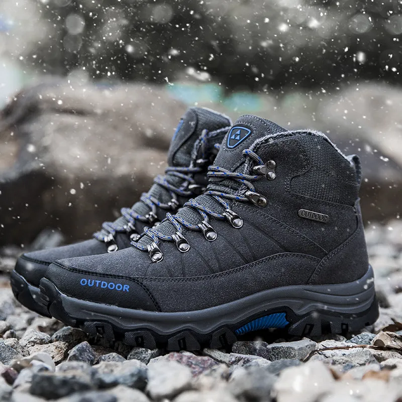 Men's Mid-Top Waterproof Non-Slip Hiking Shoes 4.5
