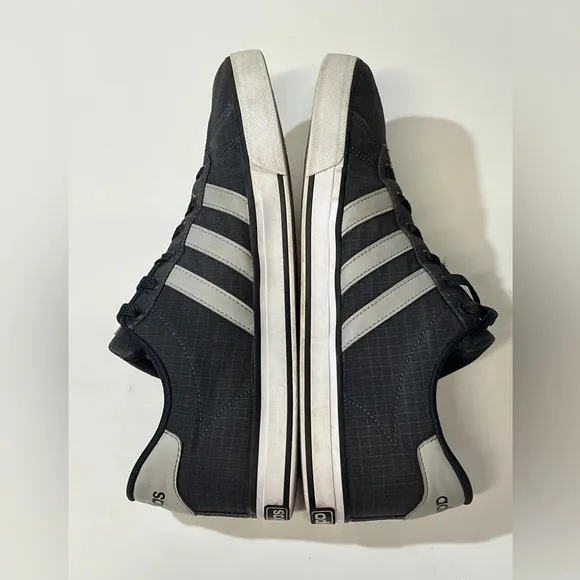 Men’s Navy ADIDAS with white stripes size‎ 10.5.