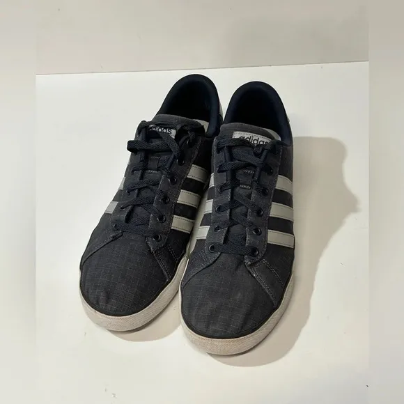 Men’s Navy ADIDAS with white stripes size‎ 10.5.
