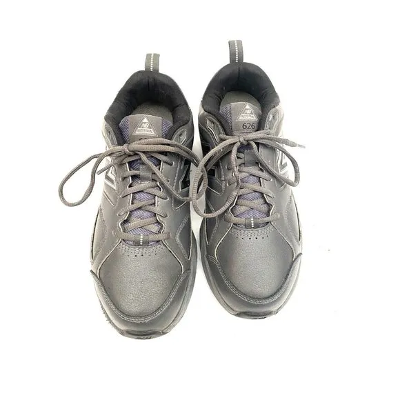 Mens New Balance 626 Gray Slip Resistant Industrial Shoes. Size 8 (2E Width).