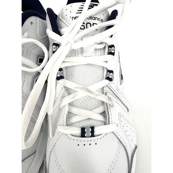 Mens New Balance MX608WN5 Size 7 White Navy Training Running Shoes Dad Casual