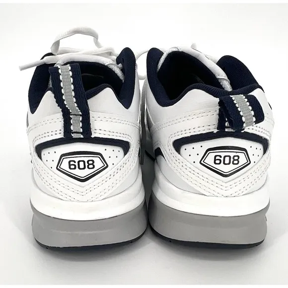 Mens New Balance MX608WN5 Size 7 White Navy Training Running Shoes Dad Casual