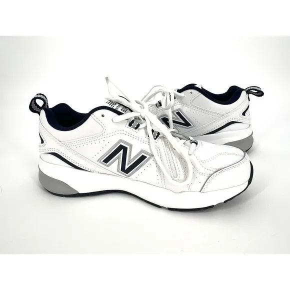 Mens New Balance MX608WN5 Size 7 White Navy Training Running Shoes Dad Casual