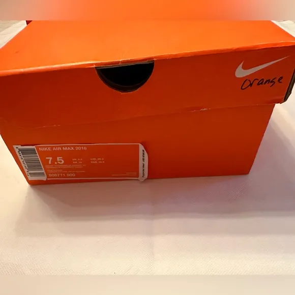 MEN’S NIKE AIR MAX 2016 in a BRIGHT CRIMSON /BLCK-UNVRSTY RD Size 7.5