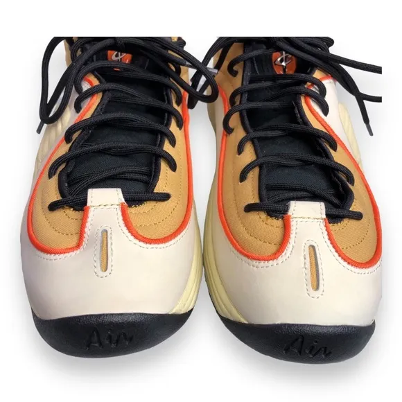 Mens Nike Air Penny II Mid Wheat Gold Sneakers Athletic Basketball Shoes Kicks