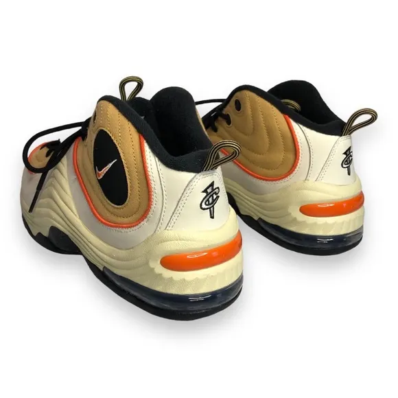 Mens Nike Air Penny II Mid Wheat Gold Sneakers Athletic Basketball Shoes Kicks