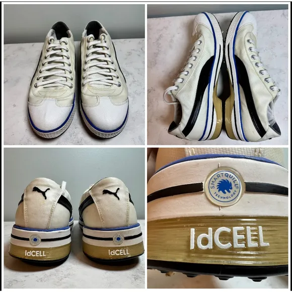 Men's Puma Club 917 Golf Shoes Size 12 White Blue Black