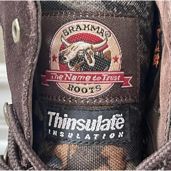 Mens size 14 Brahma Hunter Thinsulate Insulated Camo Boots Hunting