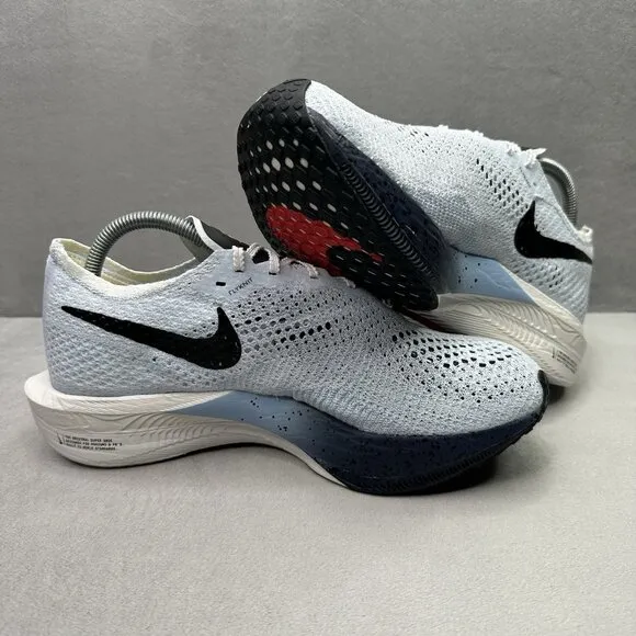 Mens Size 8.5 Nike ZoomX Vaporfly 3 Pure Platinum Psychic Blue Shoes Running