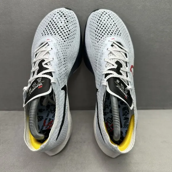 Mens Size 8.5 Nike ZoomX Vaporfly 3 Pure Platinum Psychic Blue Shoes Running
