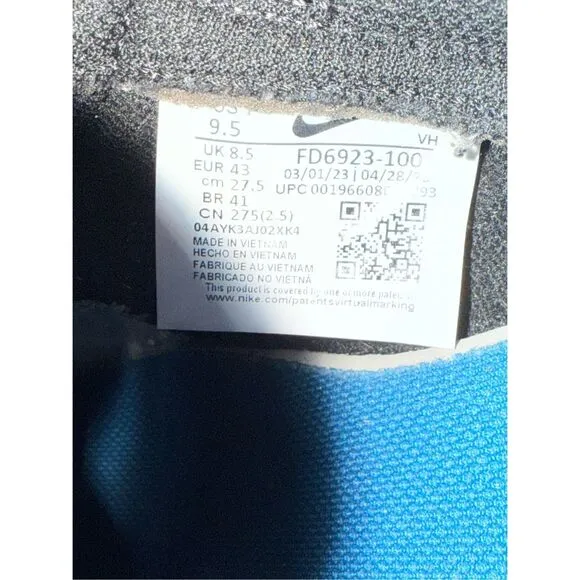 Men’s Size 9.5 - Nike Dunk Low Airbrush - Industrial Blue sneakers