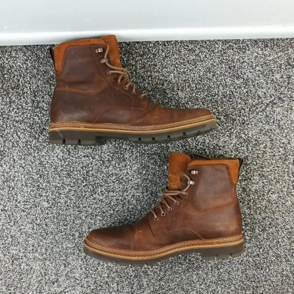 Men's Timberland Port Union Brown Waterproof Insulated Leather Boots Size 12