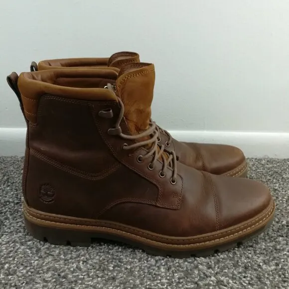 Men's Timberland Port Union Brown Waterproof Insulated Leather Boots Size 12