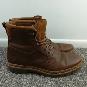 Men's Timberland Port Union Brown Waterproof Insulated Leather Boots Size 12