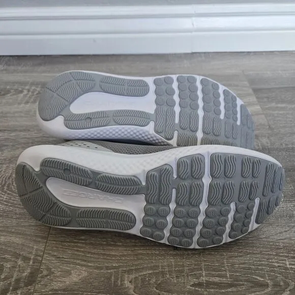 Men's Under Armour Charged Edge Training Shoes Gray/white‎  Sz12 New Without Box
