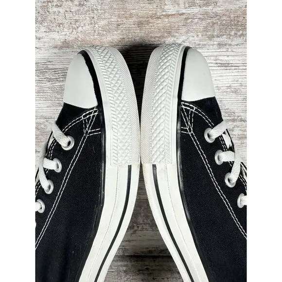 Men's Vintage Converse All Star Low Black Canvas Sneakers Sz 12
