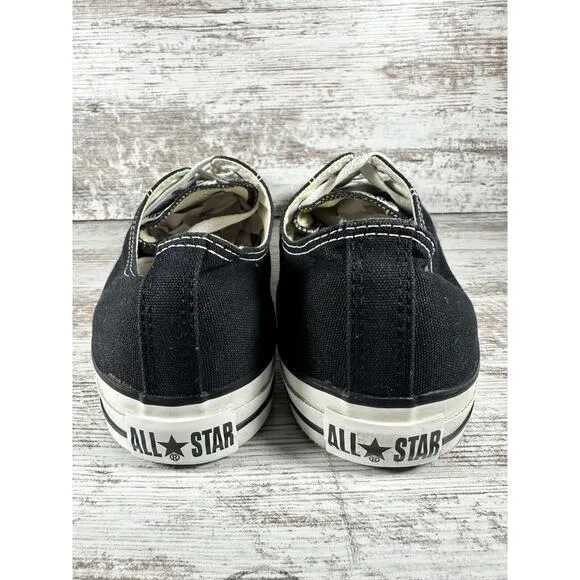 Men's Vintage Converse All Star Low Black Canvas Sneakers Sz 12