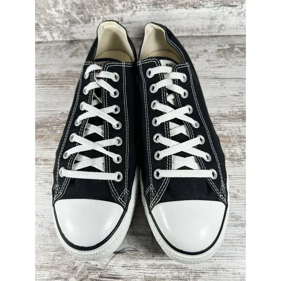 Men's Vintage Converse All Star Low Black Canvas Sneakers Sz 12