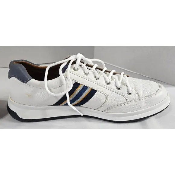 Mephisto Lisandro All Leather Mens White Zipper Size 11.5 Quality Athletic Shoes