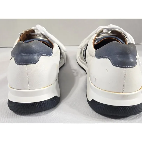 Mephisto Lisandro All Leather Mens White Zipper Size 11.5 Quality Athletic Shoes