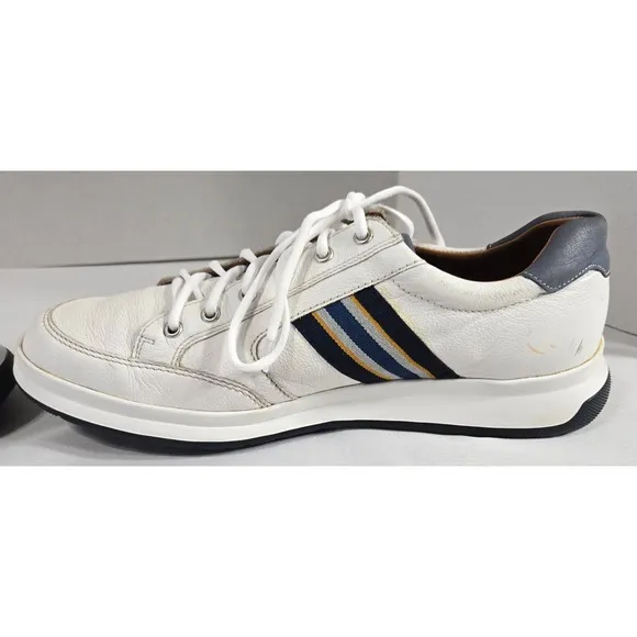 Mephisto Lisandro All Leather Mens White Zipper Size 11.5 Quality Athletic Shoes