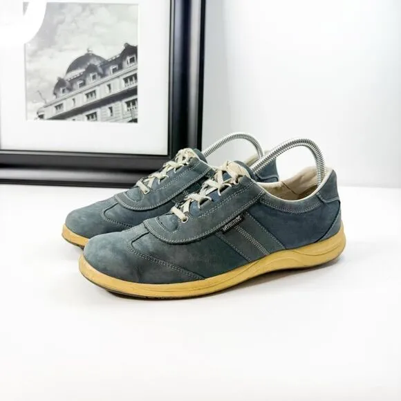 Mephisto Runoff Comfort Sneakers Blue Suede Women's 9.5